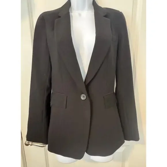 1.State One Button Stretch Crepe Blazer-Size 6 - Picture 4 of 6